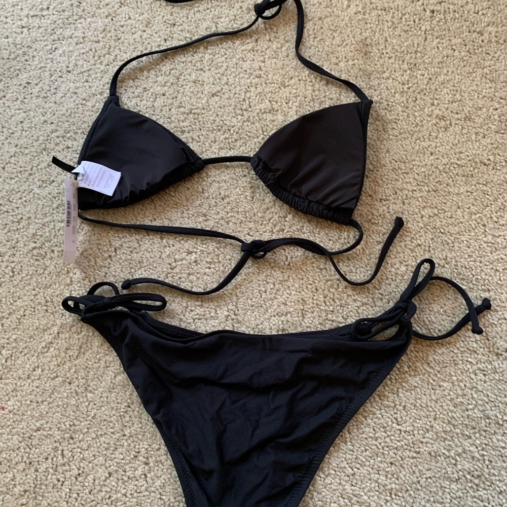 J. Crew Black Bikini Set